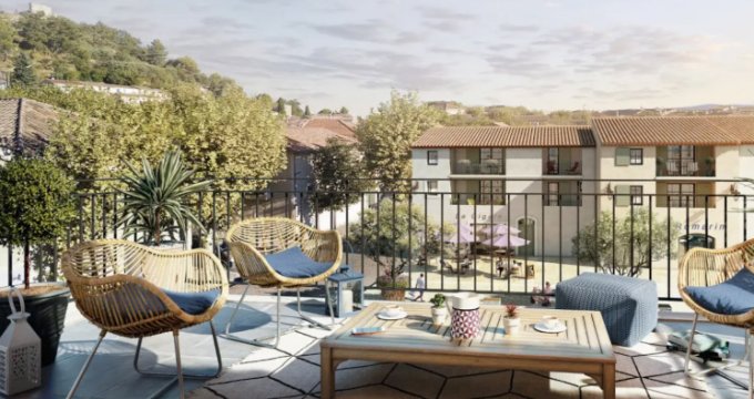 Achat / Vente programme immobilier neuf Rognes en plein centre du village (13840) - Réf. 11563