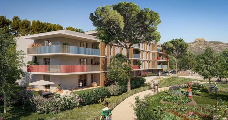Achat / Vente programme immobilier neuf Aubagne à 1,5 km du centre-ville et de la gare (13400) - Réf. 8328