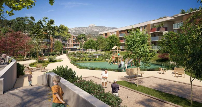 Achat / Vente programme immobilier neuf Aubagne à 1,5 km du centre-ville et de la gare (13400) - Réf. 8328