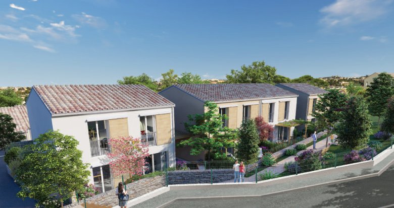 Achat / Vente programme immobilier neuf Marseille 13 maisons neuves secteur Château-Gombert (13013) - Réf. 12636