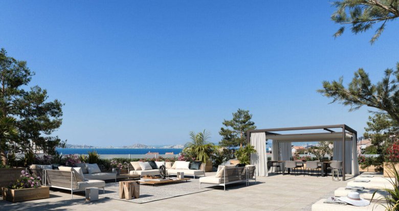 Achat / Vente programme immobilier neuf Marseille 8 à 300 mètres de la plage Pointe Rouge (13008) - Réf. 6926