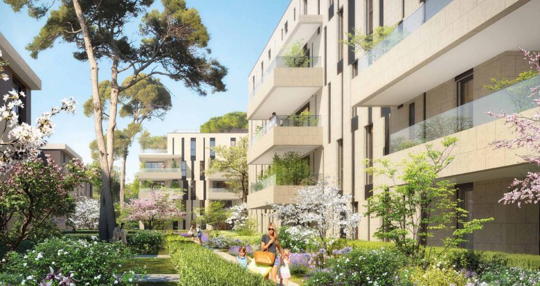 Achat / Vente programme immobilier neuf Marseille 8ème résidence de standing aux portes du parc Borely (13008) - Réf. 12587