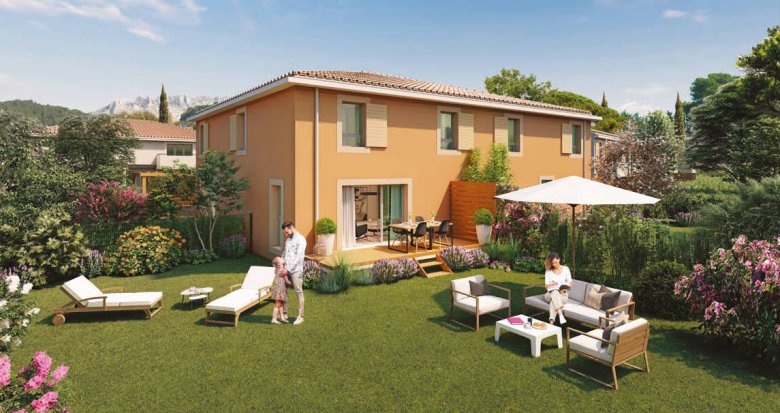 Achat / Vente programme immobilier neuf Meyreuil un hameau proche d'Aix en Provence (13590) - Réf. 6783