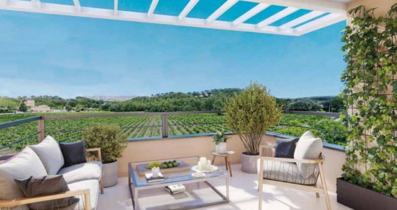Achat / Vente programme immobilier neuf Rousset proche centre ville et vue Ste Victoire (13790) - Réf. 7270