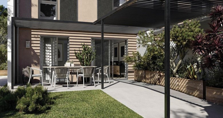 Achat / Vente programme immobilier neuf Ventabren au coeur d'un domaine maison avec piscine (13122) - Réf. 12865