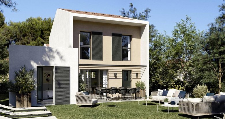 Achat / Vente programme immobilier neuf Ventabren au coeur d'un domaine maison avec piscine (13122) - Réf. 12865