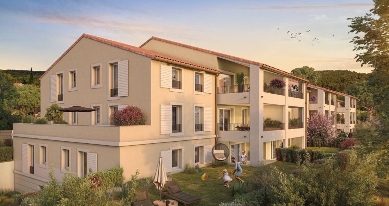 Achat / Vente programme immobilier neuf Rognes secteur calme à 300m du vieux centre (13840) - Réf. 12881