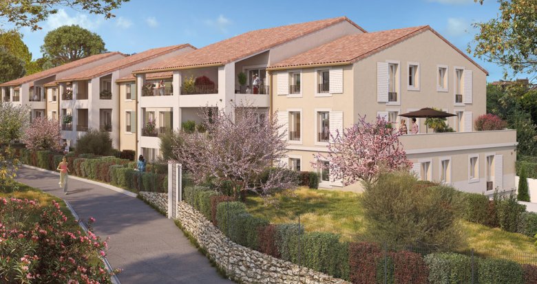 Achat / Vente programme immobilier neuf Rognes secteur calme à 300m du vieux centre (13840) - Réf. 12881